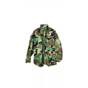 Military Cold Weather Field Coat 8415-01-099-7836 Medium Long Camo Jacket